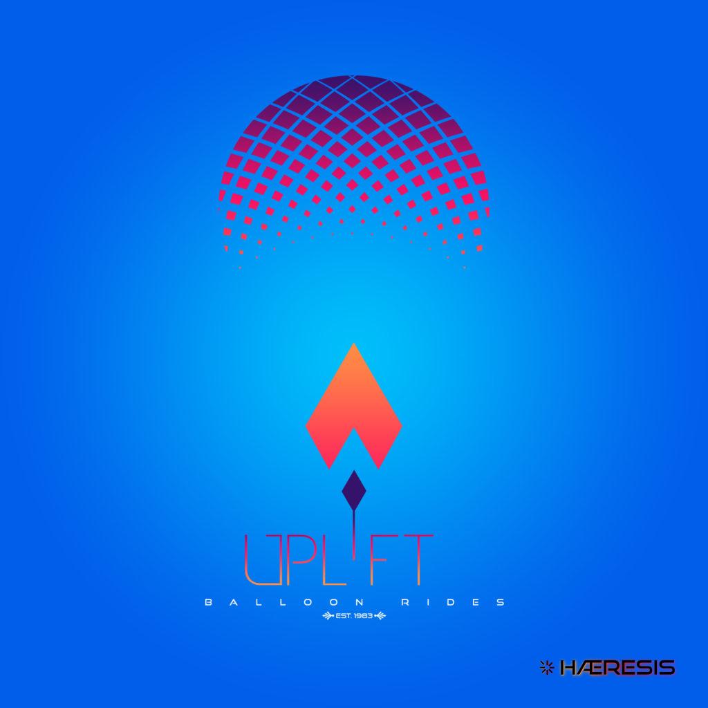 A logo for fictional balloon riding company Uplift from digital design studio Haeresis