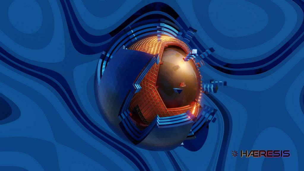 A 3D render entitled Broken Echo, from digital design studio Haeresis