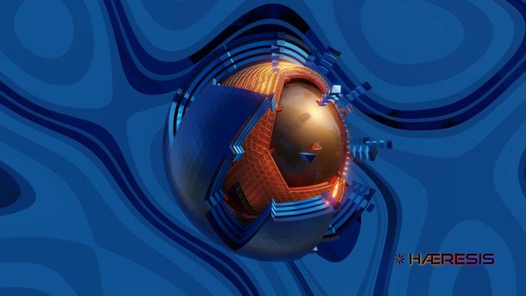 A 3D render entitled Broken Echo, from digital design studio Haeresis